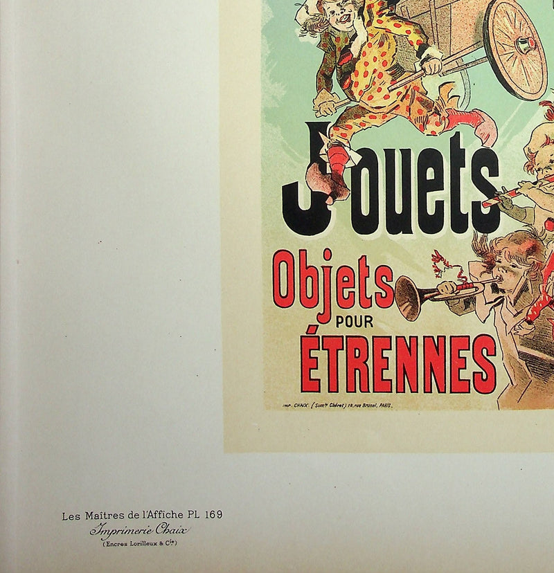 Jules CHERET : La parade des jouets, Lithographie originale signée