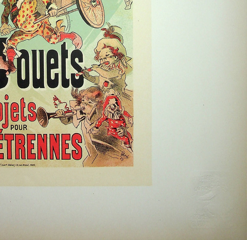 Jules CHERET : La parade des jouets, Lithographie originale signée