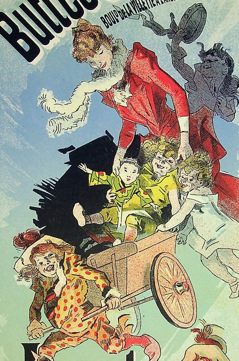 Jules CHERET : La parade des jouets, Lithographie originale signée