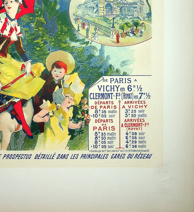 Jules CHERET : Chemins de fer, Lithographie originale signée