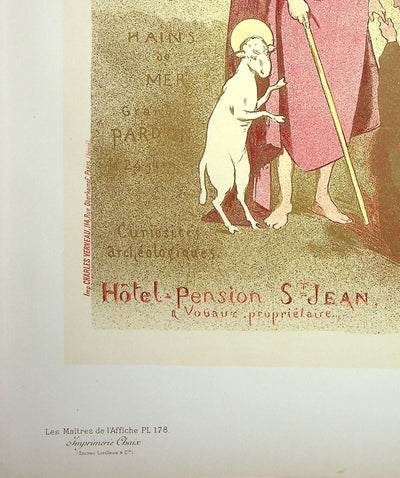 Étienne Adolphe MOREAU-NÉLATON : Saint-Jean du doigt, Lithographie originale signée