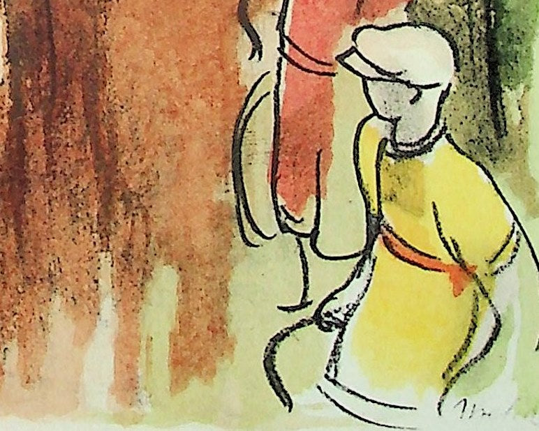 Milivoj UZELAC : Course : Marathon de Paris, Lithographie originale (photo de détail 4) - Crédit photo : Galerie Art.Paris