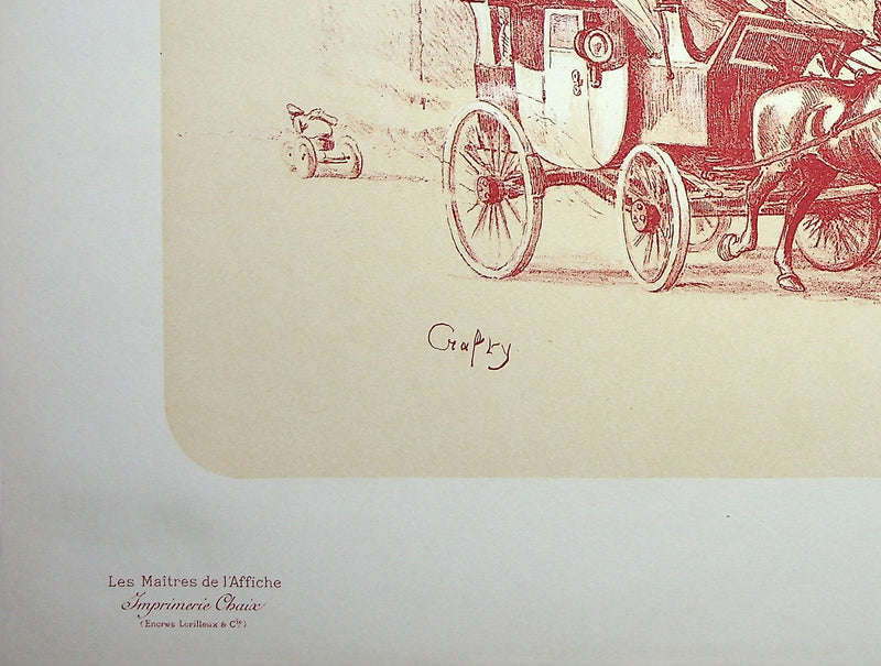 CRAFTY : Le voyage en calèche, Lithographie originale signée