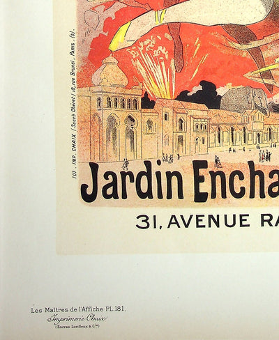 Jules CHERET : Le pays des fées, Lithographie originale signée