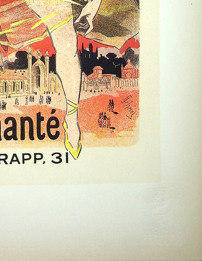 Jules CHERET : Le pays des fées, Lithographie originale signée