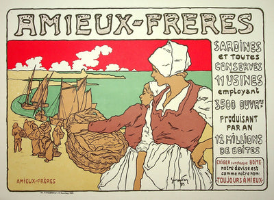 Georges FAY : Amieux-Frères, Lithographie originale signée
