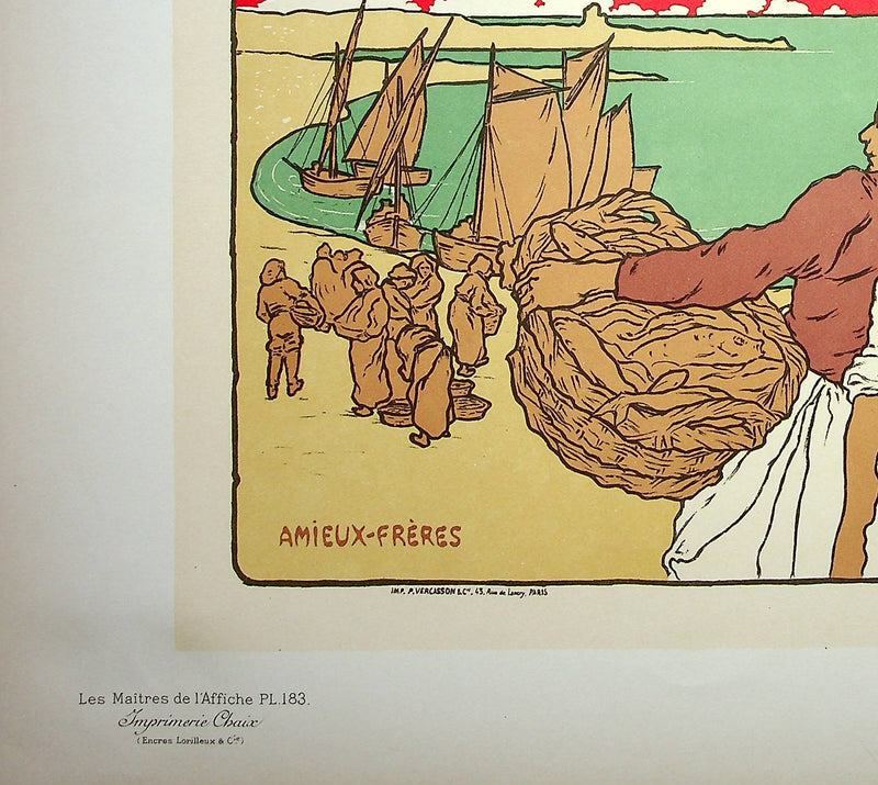 Georges FAY : Amieux-Frères, Lithographie originale signée
