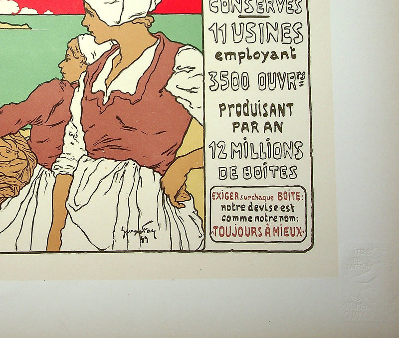 Georges FAY : Amieux-Frères, Lithographie originale signée