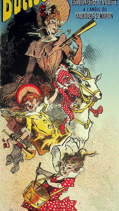 Jules CHERET : Jouets, objets pour étrennes, Lithographie originale signée