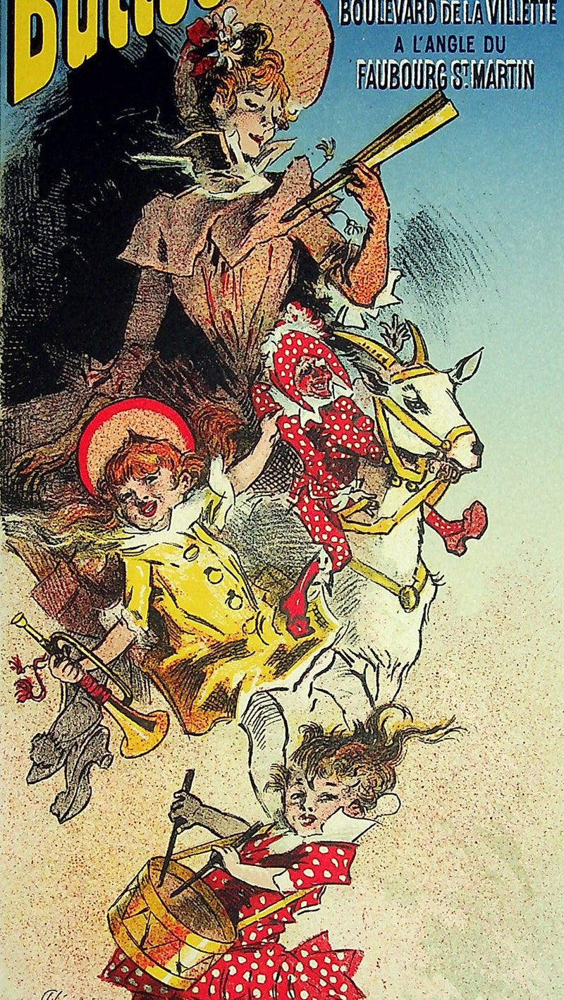 Jules CHERET : Jouets, objets pour étrennes, Lithographie originale signée