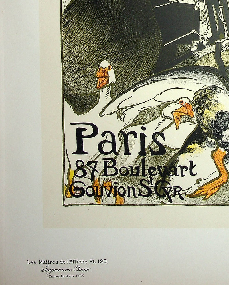 Théophile Alexandre STEINLEN : Motocycles Comiot, Lithographie originale signée