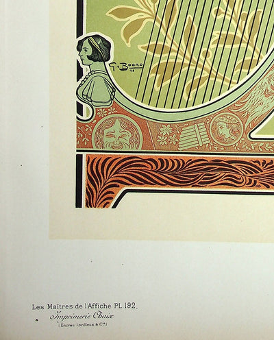 Guiseppe BOANO : Teatro Regio Torino, Lithographie originale signée