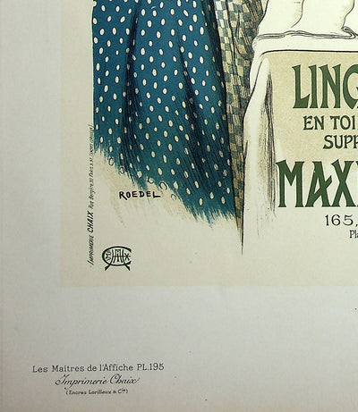 Auguste ROEDEL : La repasseuse, Lithographie originale signée