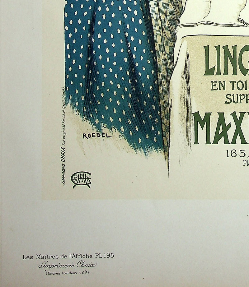 Auguste ROEDEL : La repasseuse, Lithographie originale signée