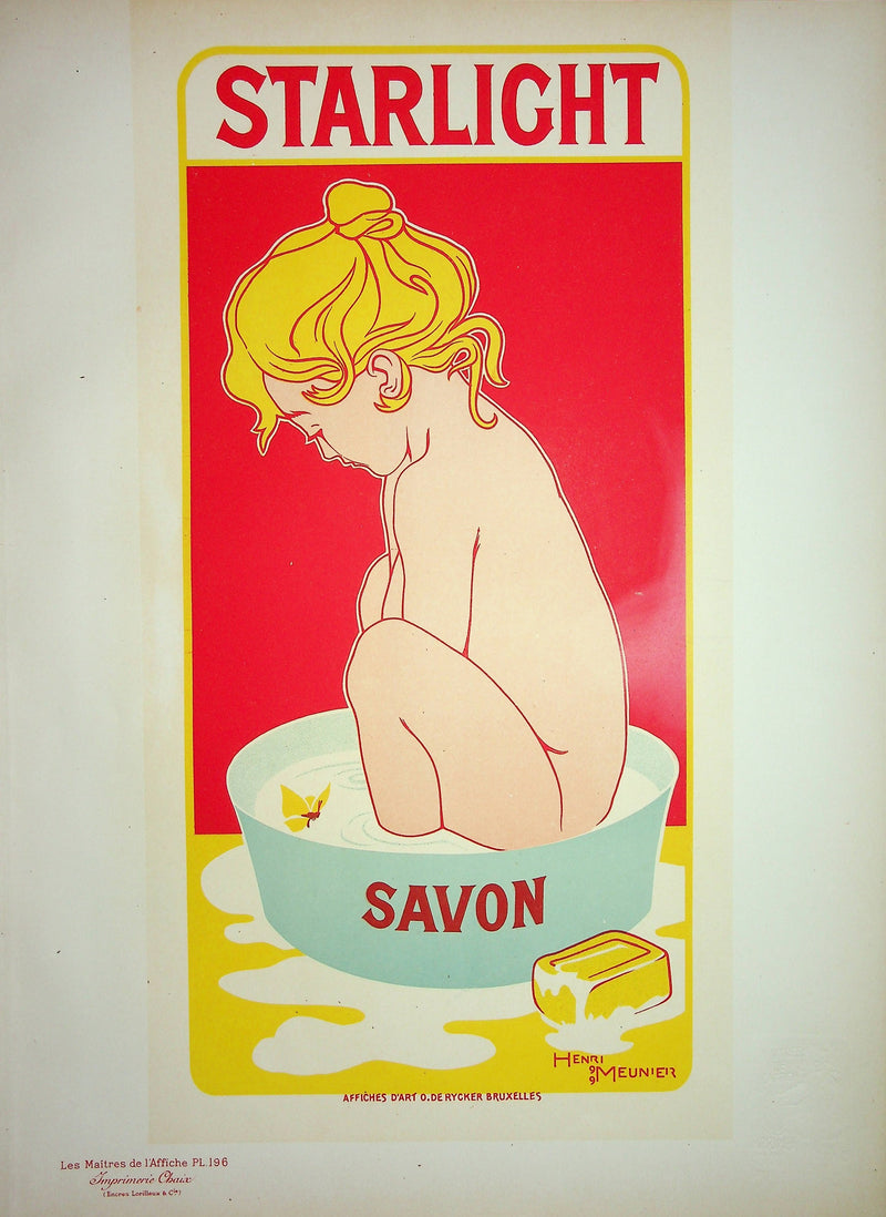Georges MEUNIER : Savon Starlight, Lithographie originale signée