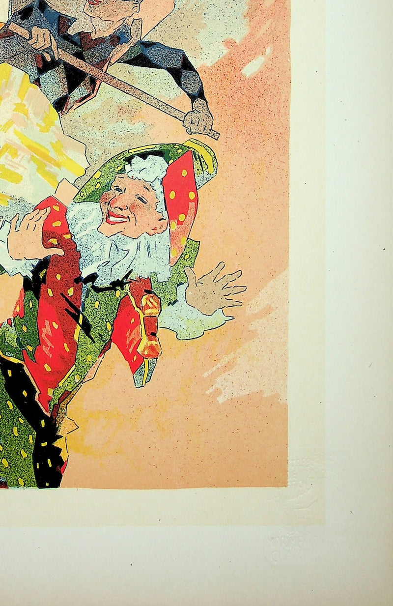 Jules CHERET : La Pantomime, Lithographie originale signée