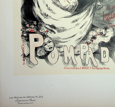 Emmanuel BARCET : Théâtre Pompadour, Lithographie originale signée