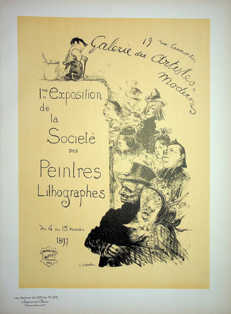 Charles LÉANDRE : Société des peintres lithographes, Lithographie originale signée