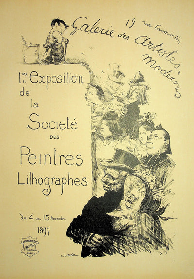 Charles LÉANDRE : Société des peintres lithographes, Lithographie originale signée