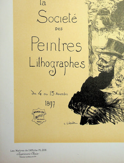 Charles LÉANDRE : Société des peintres lithographes, Lithographie originale signée