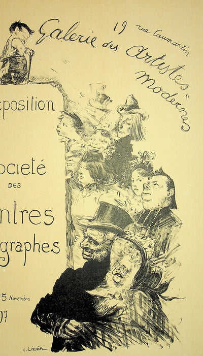 Charles LÉANDRE : Société des peintres lithographes, Lithographie originale signée