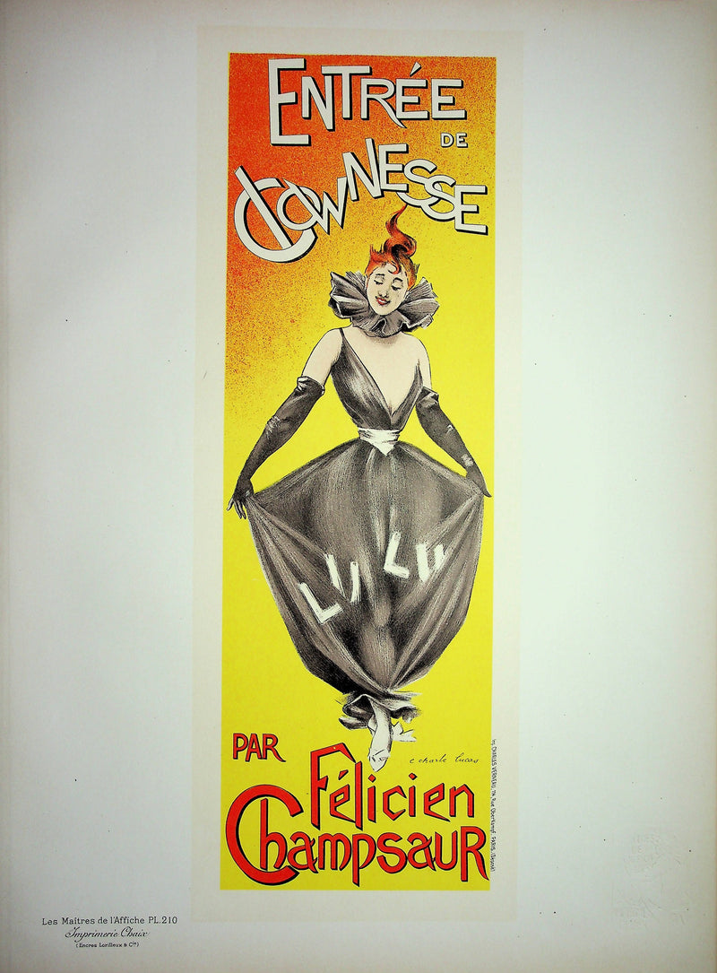Charles LUCAS : La femme clown, Lithographie originale signée
