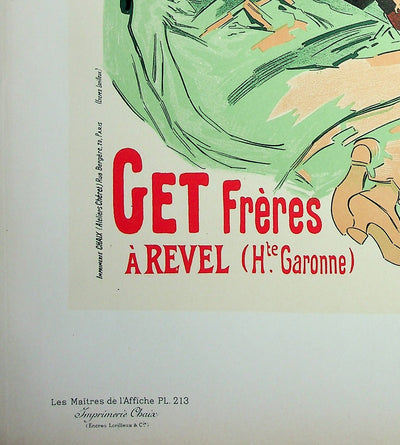 Jules CHERET : Pippermint, Lithographie originale signée