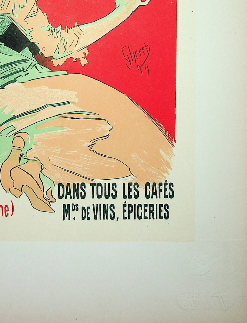 Jules CHERET : Pippermint, Lithographie originale signée