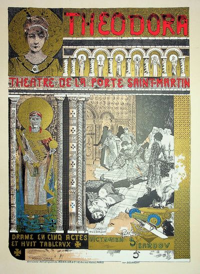 Manuel ORAZI : Theodora, Lithographie originale signée
