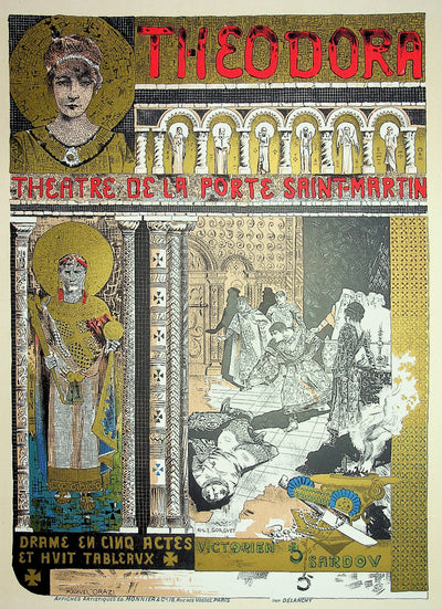 Manuel ORAZI : Theodora, Lithographie originale signée