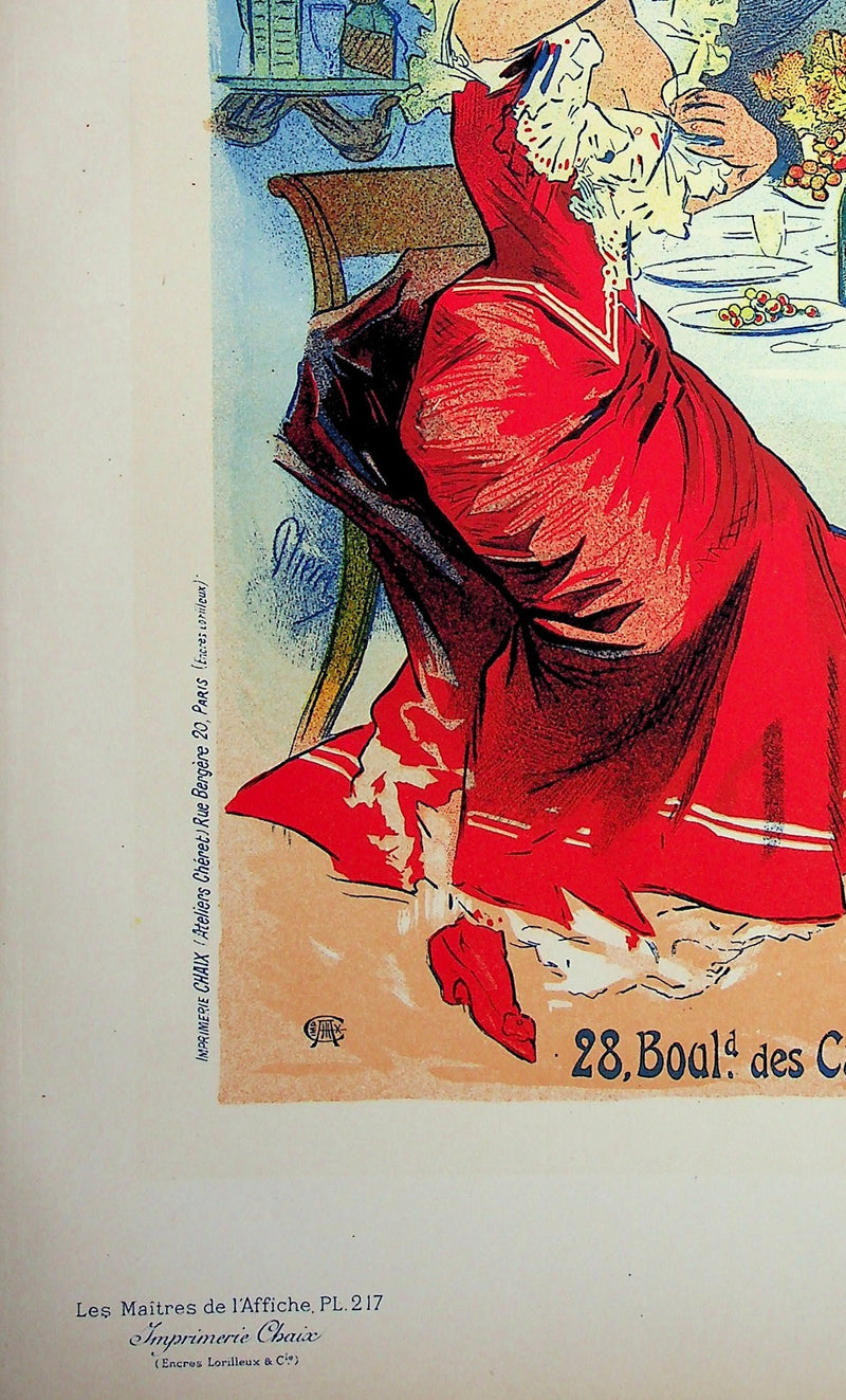 Jules CHERET : La Taverne Olympia, Lithographie originale signée