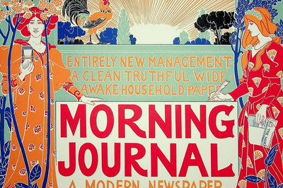 Louis John RHEAD : The Morning Journal, Lithographie originale signée