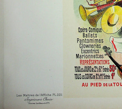 Jules CHERET : La femme en jaune, Lithographie originale signée