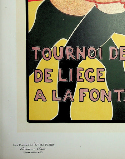 Armand RASSENFOSSE : Deux lutteurs à Liège, Lithographie originale signée