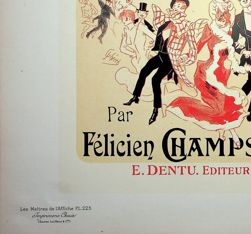 Jules CHERET : La Gomme, Lithographie originale signée