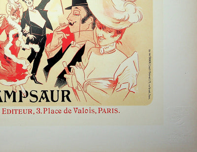 Jules CHERET : La Gomme, Lithographie originale signée