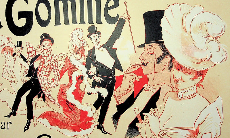 Jules CHERET : La Gomme, Lithographie originale signée