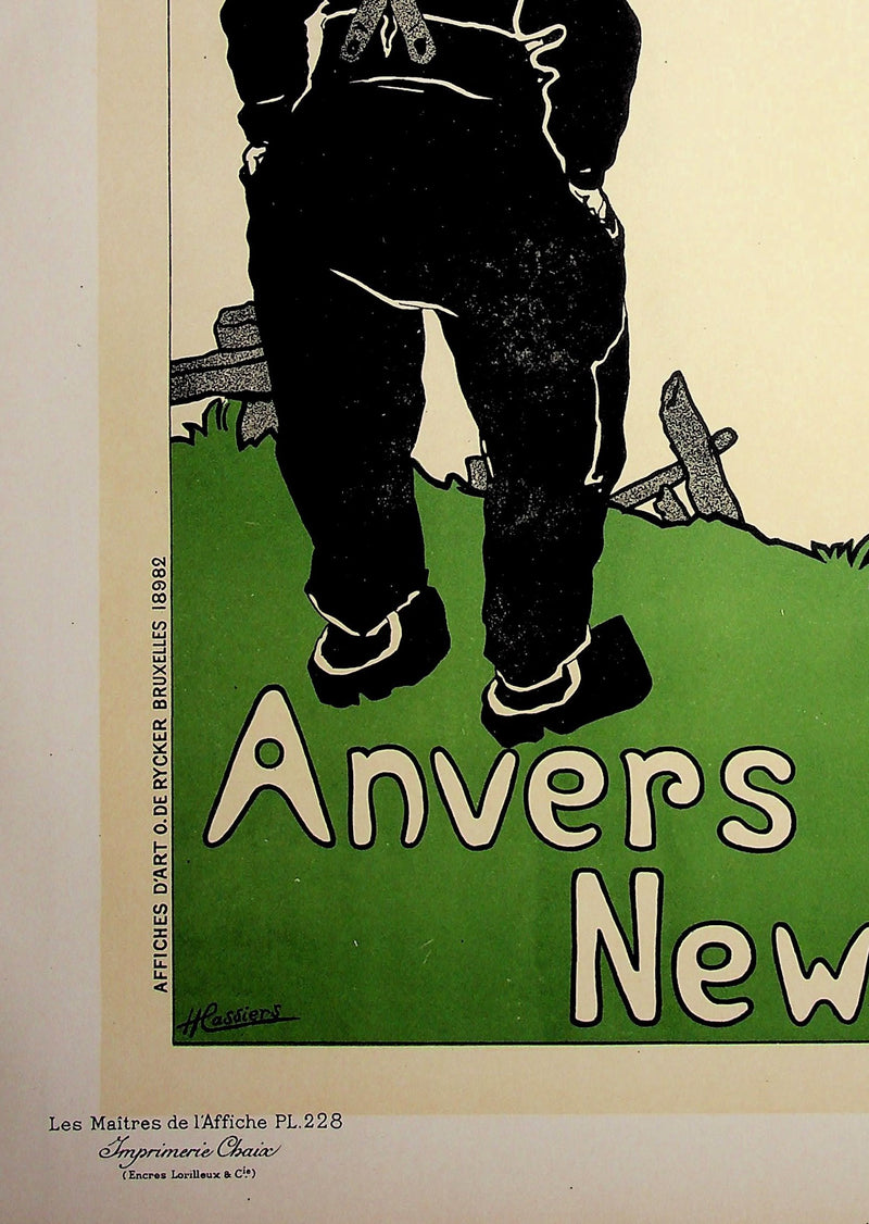 Henri CASSIERS : Traversée transatlantique, Lithographie originale signée