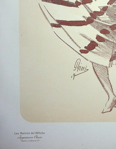 Jules CHERET : La danseuse, Lithographie originale signée
