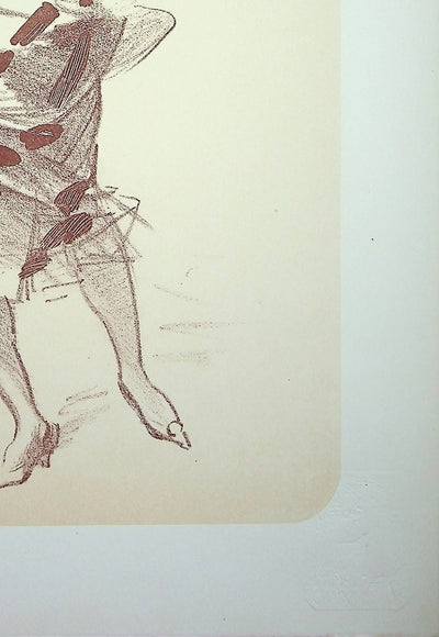 Jules CHERET : La danseuse, Lithographie originale signée