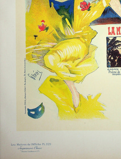 Jules CHERET : La marche du soleil, Lithographie originale signée
