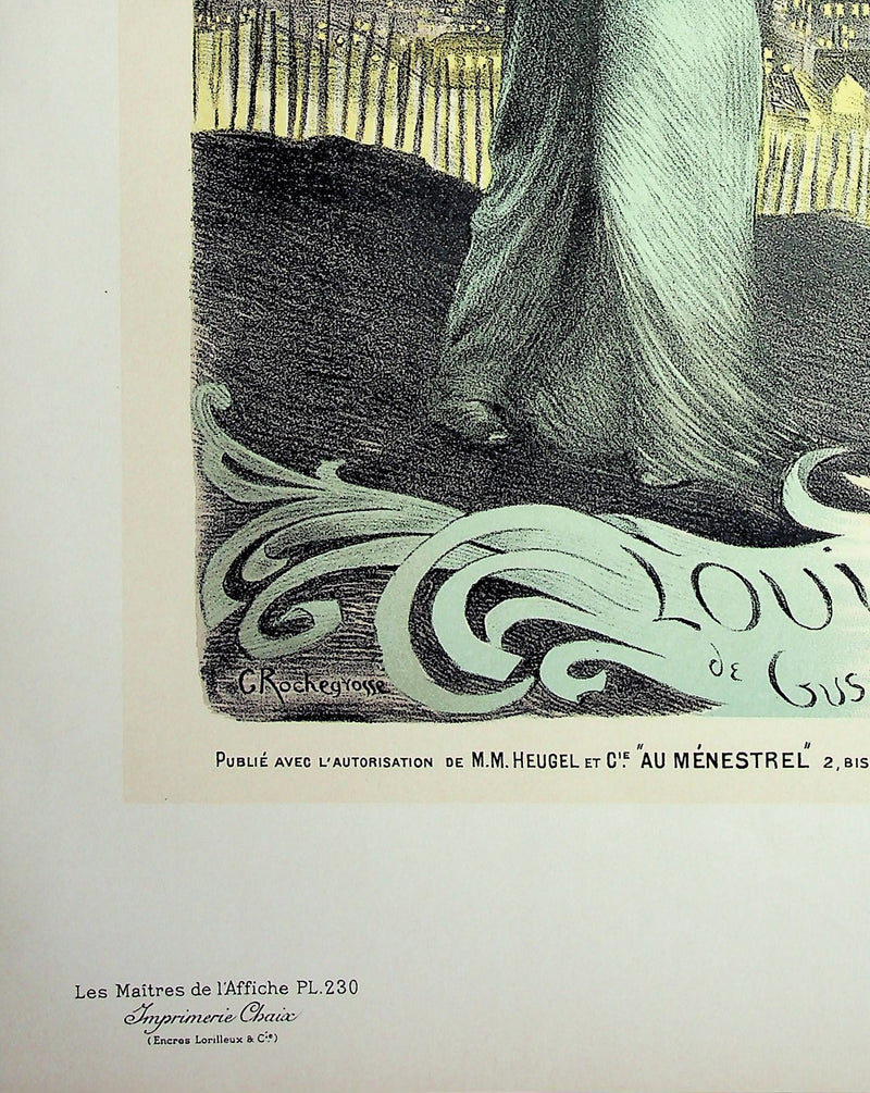 Georges Antoine ROCHEGROSSE : Le couple amoureux, Lithographie originale signée