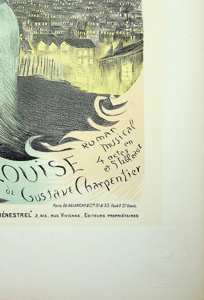 Georges Antoine ROCHEGROSSE : Le couple amoureux, Lithographie originale signée