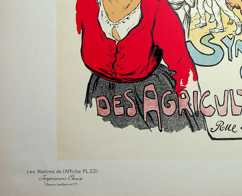 Georges FAY : La force paysanne, Lithographie originale signée