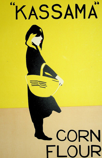 J. & W. BEGGARSTAFF : Jeune femme au panier jaune, Lithographie originale signée
