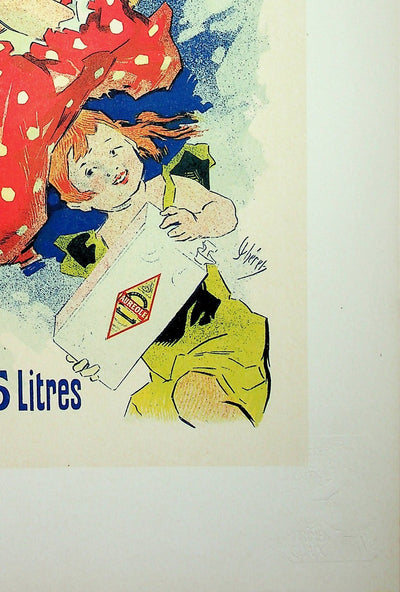 Jules CHERET : L'auréole du midi, Lithographie originale signée