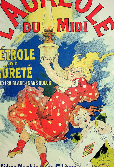 Jules CHERET : L'auréole du midi, Lithographie originale signée