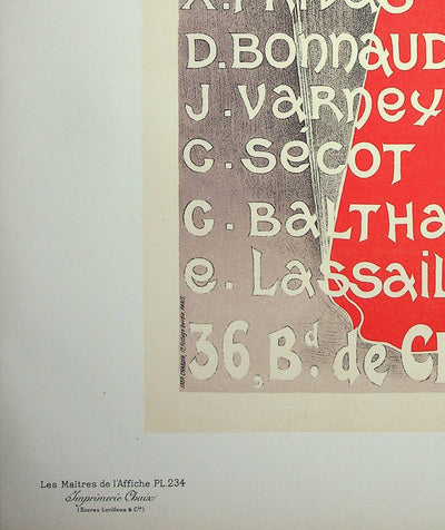 Charles LUCAS : Cabaret des arts, Lithographie originale signée
