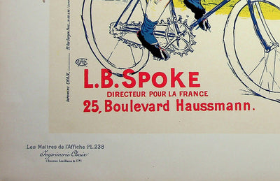 Henri DE TOULOUSE LAUTREC : La chaîne Simpson, Lithographie originale signée