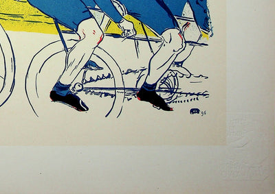 Henri DE TOULOUSE LAUTREC : La chaîne Simpson, Lithographie originale signée